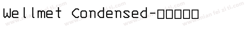 Wellmet Condensed字体转换